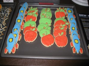Rocketship and Apple Cookies