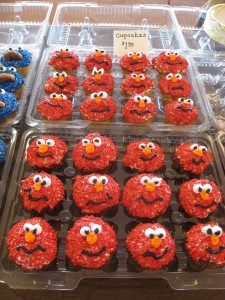 Elmo Cupcakes