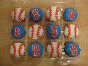 Red Sox Cupcakes