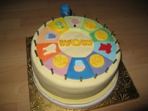 Webkinz Wheel of Wow Cake