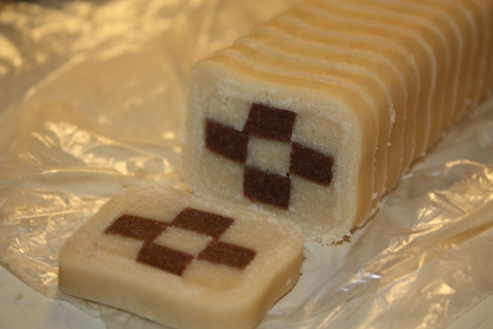 Vanilla Checkboard Slices