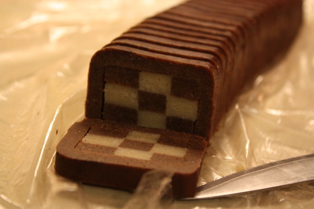 Chocolate Checkerboard Slices