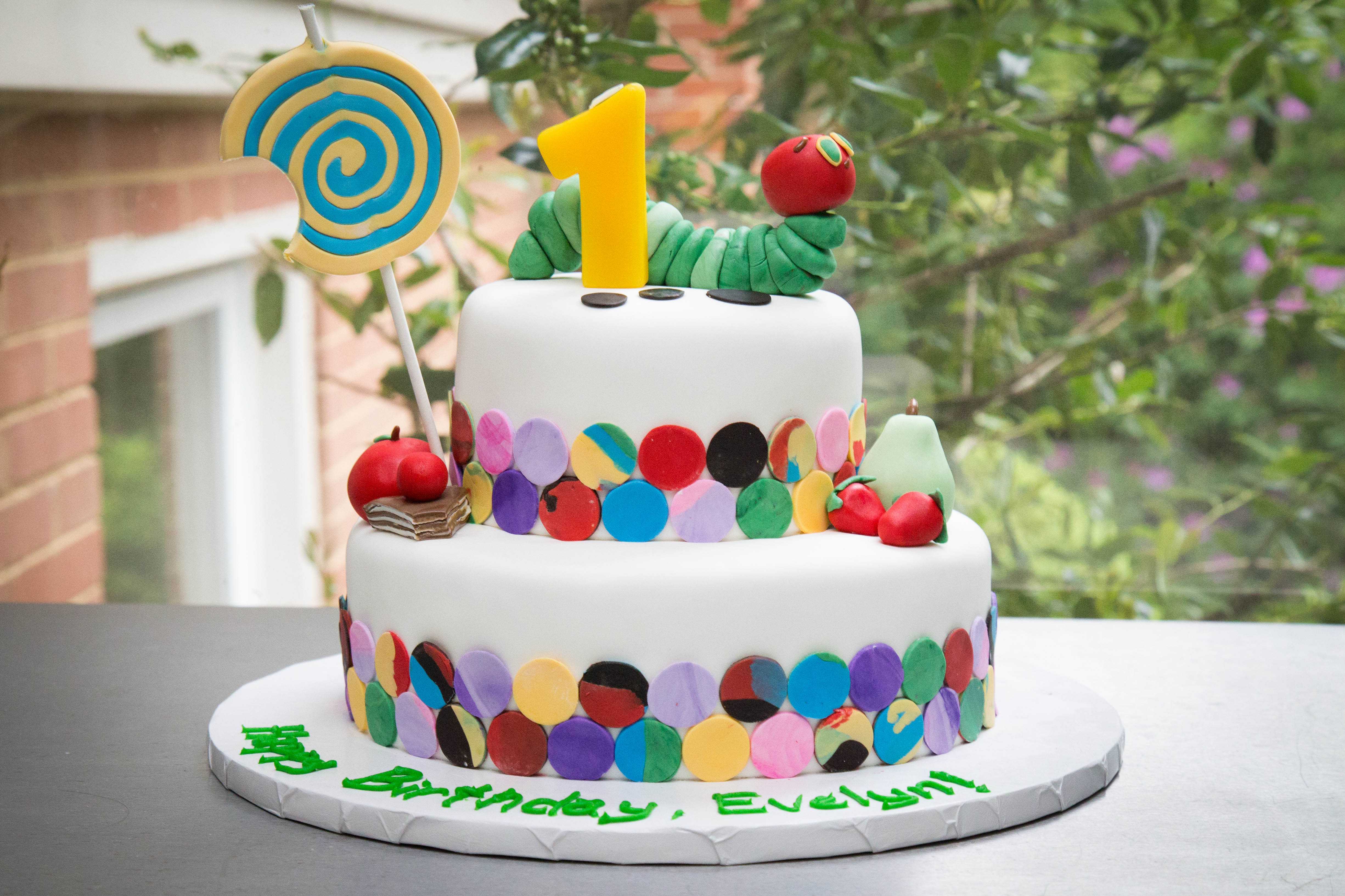 Very Hungry Caterpillar Cake Simmiecakes